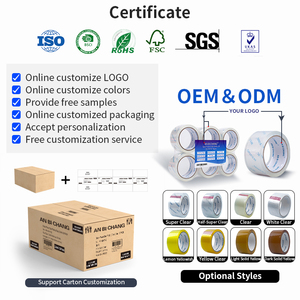 Kustom tugas berat tahan panas kebisingan rendah perekat kuat bening BOPP kemasan pita produsen untuk Cartom Sealing Packing - Product Image 2