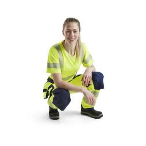 BLAKLADER - 719716423389C50 Pantalon haute visibilité femme extensible dans les 4 sens Jaune/Bleu marine-EAN 7330509729496 HI-VIS WORKWEAR - Product Image 4
