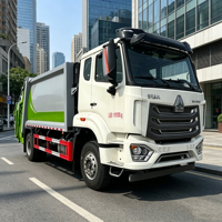Camion compacteur de déchets diesel manuel HOWO 6x4 de 16 mètres cubes, véhicule de collecte des ordures urbaines