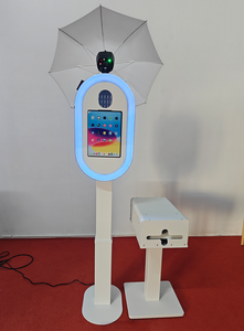 Support de photomaton professionnel pour iPad et smartphones, écran LCD, construction métallique, télécommande Bluetooth/Wi-Fi, impression instantanée - Product Image 3