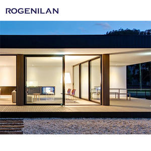 Puerta Corredera Automática de Aluminio Ultraestrecha Rogenilan, Puertas Correderas de Vidrio Resistentes al Viento para Aeropuertos, Centros Comerciales y Hoteles - Product Image 3