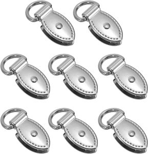 PATIKIL Hebilla de clip lateral para bolso, de metal, con forma de hoja, tipo D, para suspensión de bolso, conector de cadena - Product Image 1