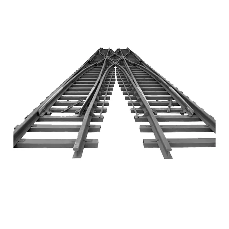 High quality railway steel rail turnouts