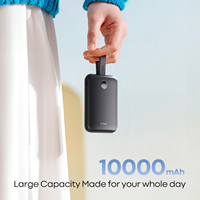 Batterie externe magnétique grande capacité 10000mAh, chargeur sans fil 15W, charge rapide 30W, batterie externe pour téléphone avec câble Type-C pour iPhone