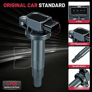 イグニッションコイル OE 90919-02240 90919-02266 90919-02250 90919-02260、4ピン トヨタ カローラ ヤリス 1NZ-FE 2NZ-FE 2000-2014用 - Product Image 2