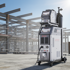 เครื่องเชื่อมมิกแบบซิงเกอร์จิกดับเบิ้ลพัลส์ ความเร็วสูง ระบบระบายความร้อนด้วยน้ำ สามเฟส 380V รุ่น <span class=keywords><strong>MIG</strong></span>-500DP รองรับการเชื่อมแบบ <span class=keywords><strong>MIG</strong></span>/MAG/Lift TIG/MMA - Product Image 1