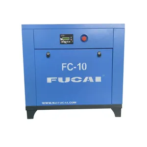 FUCAI ac stationary 10hp 7.5kw industrial compressors cheap air compressor inverter rotary air compressors