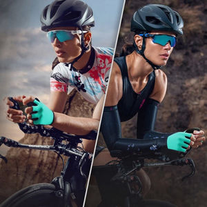 Guantes de Ciclismo Unisex Blancos de Verano, Medios Dedos, Antideslizantes, Impermeables, Anti-UV, Transpirables y Elásticos - Product Image 6