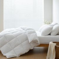 Couette matelassée de luxe en duvet de plumes de canard et d'oie blanches, moelleuse, pour la maison et l'hôtel