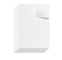 Papier autocollant en vinyle imprimable de qualité supérieure 8,5 x 11 pour imprimante jet d'encre et laser, papier autocollant blanc mat imperméable