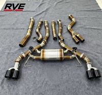 Knalpot Titanium RVE untuk BMW G01 G02 X3 X4 M40i B58 3.0T Valved Muffler Sport Catback Exhaust System