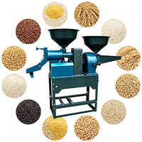 Machine à décortiquer et à pulvériser le riz à double tamis vibrant 130 kg/h 150 kg/h pour le soja et le maïs