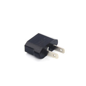 Hot Sale US Universal Portable <b>Travel</b> Plug Two Flat Pins Copper ABS <b>Adapter</b> European <b>American</b> AC Power High Quality Connectors - Product Image 1