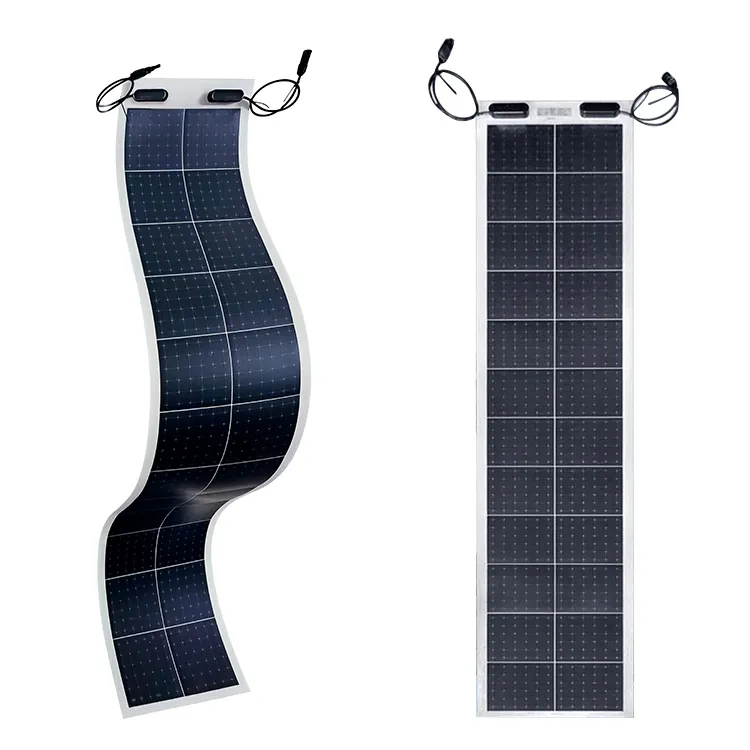 Paneles Solares 유연한 130W Monocrystalline 하프 셀 태양 전지 패널 유연한 태양 전지 패널 하이킹