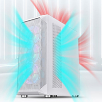 Lovingcool Black Gabinete Gamer Pc Completo Full Tower Rtx Rgb 10 Fan Casing E-ATX ATX Micro-ATX Pc case Gaming with Rgb Fans