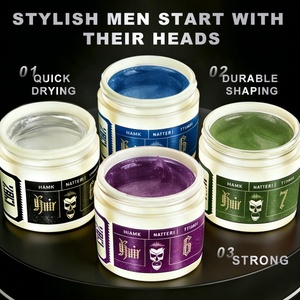 <span class=keywords><strong>Cera</strong></span> para el Cabello de Peluquería de 125 g, Nueva Llegada, Múltiples Colores, Fijación Fuerte, Producto de Peinado de Larga Duración, Secado Rápido y Refrescante - Product Image 3