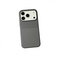Coque magnétique en sable de quartz compatible avec iPhone 17 PRO MAX - Étui magnétique en treillis de sable rocheux