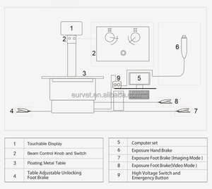 Máquina de Rayos X Veterinaria de Alta Frecuencia EUR VET con Detector DR, Equipo Veterinario para Hospitales - Product Image 5