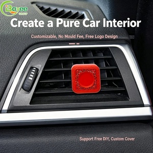 Diffuseur de parfum de voiture carré rouge haut de gamme, nouveau purificateur d'air pour voiture avec parfum longue durée, vaporisateur automatique de parfum - Product Image 4
