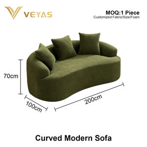 Canapé moderne incurvé compressé sous vide pour villa - Aucun MOQ requis, livraison facile - Product Image 6