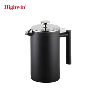Hot Sale Stainless Steel French Press Black French Coffee Press Set