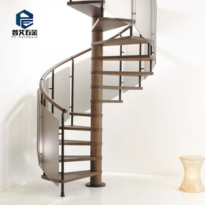Escalera <span class=keywords><strong>de</strong></span> Caracol Moderna <span class=keywords><strong>para</strong></span> Exteriores <span class=keywords><strong>de</strong></span> <span class=keywords><strong>Hierro</strong></span> <span class=keywords><strong>y</strong></span> <span class=keywords><strong>Madera</strong></span>, Prefabricada, <span class=keywords><strong>de</strong></span> Acero Suave, Escalera Flotante con Barandilla <span class=keywords><strong>de</strong></span> Acero Inoxidable, Garantía <span class=keywords><strong>de</strong></span> por Vida - Product Image 3
