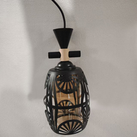 Suspension de style africain pour la décoration intérieure, créative et minimaliste, pour la salle à manger intérieure, suspension E27 (0285-1P)