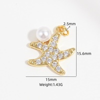Pendentif JINYUAN en cuivre style vacances à la plage, étoile de mer et arête de poisson, breloque en forme de cœur style Ins, crème glacée rose, Guangzhou