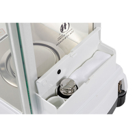 Balance analytique HZ-124/85S 0,01 mg 0,1 mg, semi-micro-balance intelligente avec calibration interne et affichage VATN, boîtier en aluminium