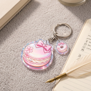 Porte-clés en plastique personnalisé CCH, mignon, en acrylique, avec dessin animé de boisson - Product Image 5