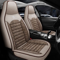 Accessoire intérieur d'absorption d'humidité, housses de coussins de siège de taille universelle en lin respirant, ensemble complet pour voiture