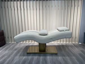 Luxury Adjustable Curved Design Ergonomic Lash Extension Bed Premium Synthetic Leather Beauty Salons & Spas - Product Image 2