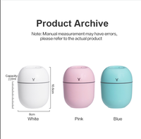 Diffuseur d'huiles essentielles YONGYUAN, humidificateur ultrasonique à brume fine, effet nuage de pluie, pour la maison