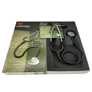Stéthoscope médical noir/blanc à prix bas, série palais, appareil orthopédique de la <span class=keywords><strong>cardiologie</strong></span> Duplex - Product Image 3