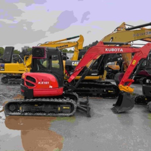 Miniexcavadora Kubota KX161 Usada con Pocas Horas de Trabajo, Excavadora Compacta de 6 Toneladas con Giro Corto, Ahorro de Combustible, Máquina Excavadora Japonesa - Product Image 1