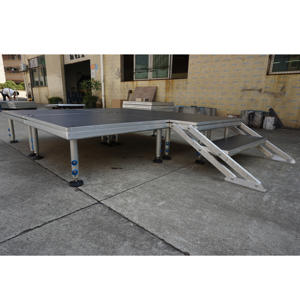 Escenario Portátil de Aluminio para Exteriores, Moderno, de 4x4 Pies, con Altura Ajustable, Fácil de Montar, Certificado para Eventos - Product Image 5