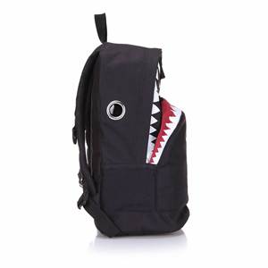Zaino <span class=keywords><strong>da</strong></span> Uomo OEM con Design Squalo a Bocca Larga in Tela, Funzione USB per Ricarica Facile, Assorbimento Urti in PU per Viaggi e Scuola - Product Image 4