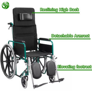 Juyi軽量卸売車椅子手動リクライニング車椅子リクライニング車椅子販売用 - Product Image 2