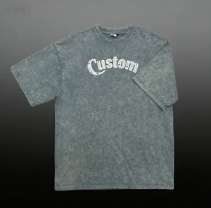 Camiseta Casual de Algodón 100% de 220 Gramos con Logotipo Personalizado Bordado al por Mayor para Hombre, Talla Grande, Estilo Urbano, Corte Holgado - Product Image 1