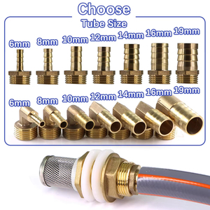 1/2 "6-19mm 3/4" 황동 탑 공동 물 탱크 어댑터 정원 관개 수족관 어항 용 스테인레스 스틸 필터 스크린 - Product Image 3