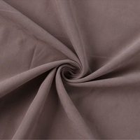 Tissu en microfibre imperméable 100 % polyester 75D*200D effet peau de pêche, satiné, avec revêtement PU brossé, poids moyen, pour uniformes de filles