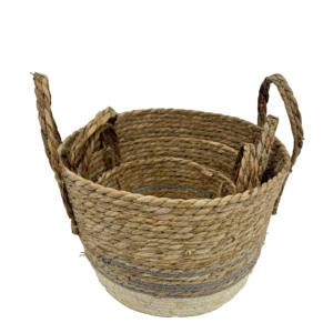 Set/3 <b>Seagrass</b> Home Laundry <b>Storage</b> <b>Basket</b> - Product Image 1
