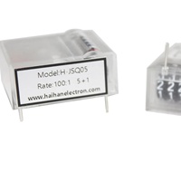 Compteur mécanique à moteur pas à pas E-POWER modèle H-MC05M avec rapport 100:1 et 5+1 chiffres pour montage sur rail DIN sur circuit imprimé