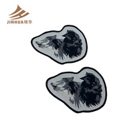 Patchs brodés loup à thermocoller, appliques tête d'animal pour vêtements, vestes, chapeaux, sacs, patchs personnalisés pour motards, punk rock, mode
