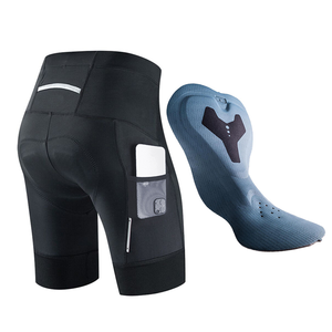 Shorts de cyclisme personnalisés pour hommes avec rembourrage en gel de silicone pour le cyclisme sur route et VTT - Product Image 1