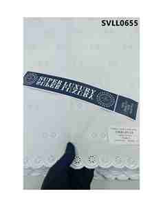 Tela de encaje real de Inglaterra Tela de encaje de gasa Suiza Encaje bordado de algodón - Product Image 4