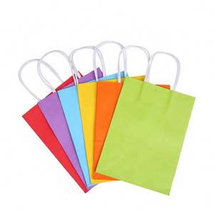 Petit sac cadeau en papier kraft blanc à emporter pour les friandises - Product Image 5