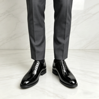 Premium Herren-Lacklederschuhe Hochglanz Formelle Oxfords Anzugschuhe für Hochzeit Gala Luxuriöse Hochglanz-Business-Schuhe