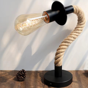 Yun haute qualité rétro industriel métal fer à base de chanvre corde prise intérieur appartement chevet applique <span class=keywords><strong>murale</strong></span> objets décoratifs - Product Image 4
