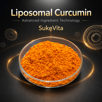 Extrait de Curcumine Liposomale à Haute Biodisponibilité en Poudre, Curcuminoïdes Solubles dans l'Eau, Complexe de Phospholipides, Matière en Vrac